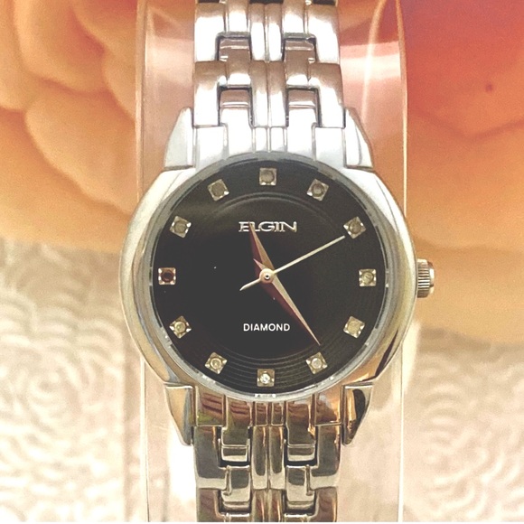 “ELGIN DIAMOND” WOMEN’S WATCH EUC - Picture 1 of 9